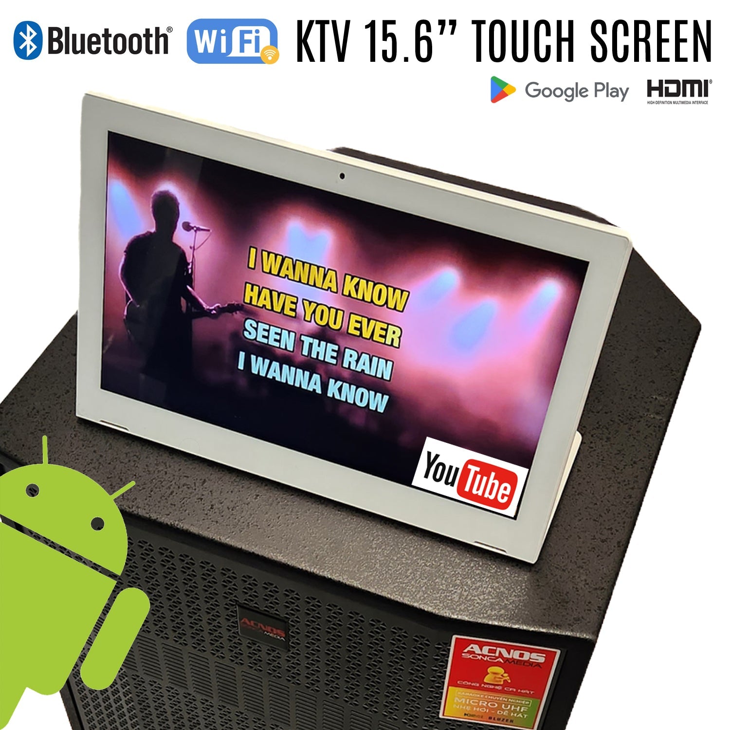 15.6" KTV Touch Screen & KBEATBOX Karaoke Sound System - Karaoke Home Entertainment
