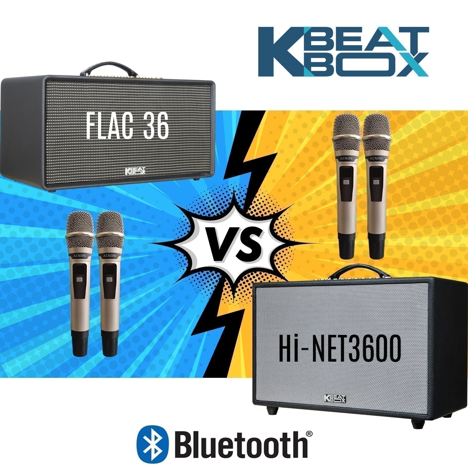 KBEATBOX FLAC 36 VS Hi-NET3600 Comparison - Karaoke Home Entertainment