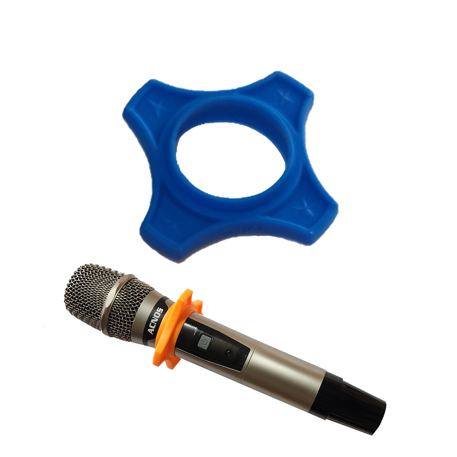 Anti-Roll Microphone Table Stand (1x Blue)