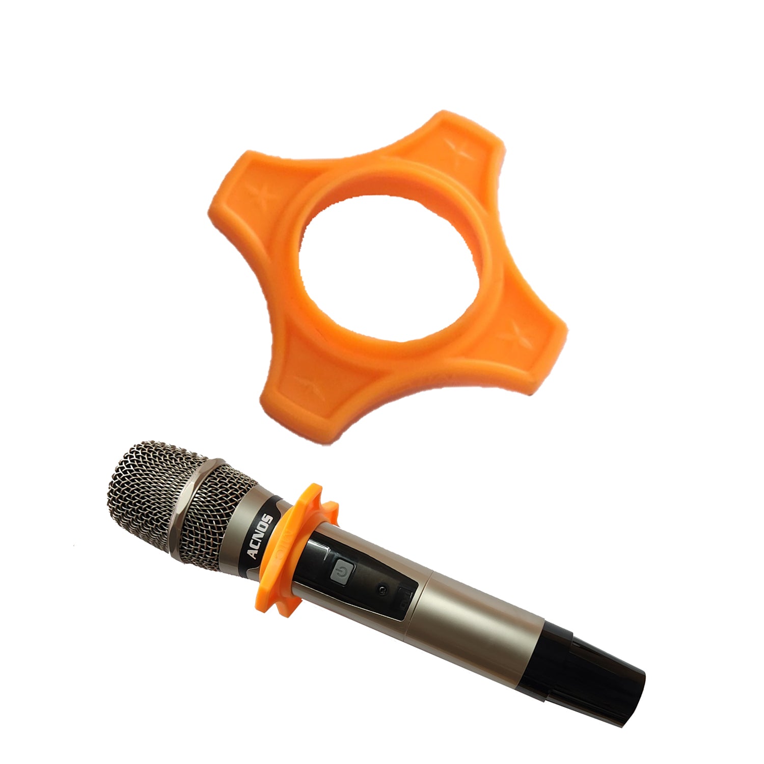 Anti-Roll Microphone Table Stand (1x Orange)