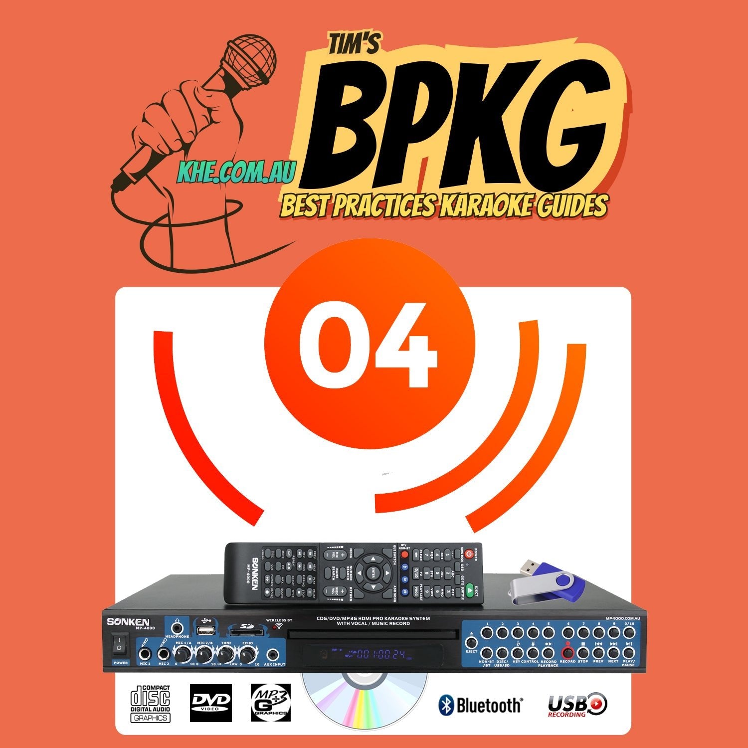 BPKG Vol 4 “Karaoke Machine for Disc or Download” - Karaoke Home Entertainment