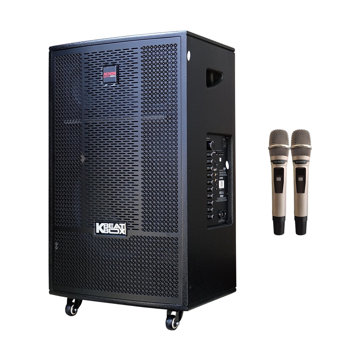 KBEATBOX CB - 41NEO 200W RMS [800W PMPO] Karaoke Powered Speaker System - Karaoke Home Entertainment