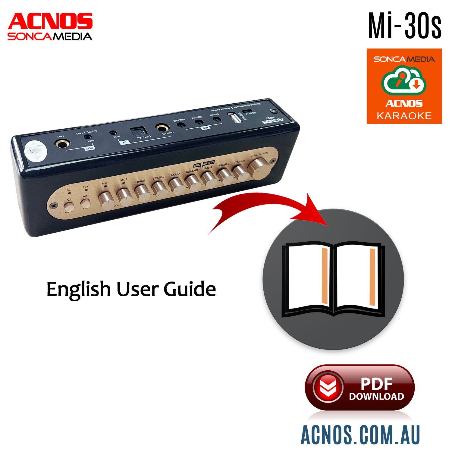 How To Connect Guide - ACNOS Mi-30s Compact Portable Karaoke Mixer