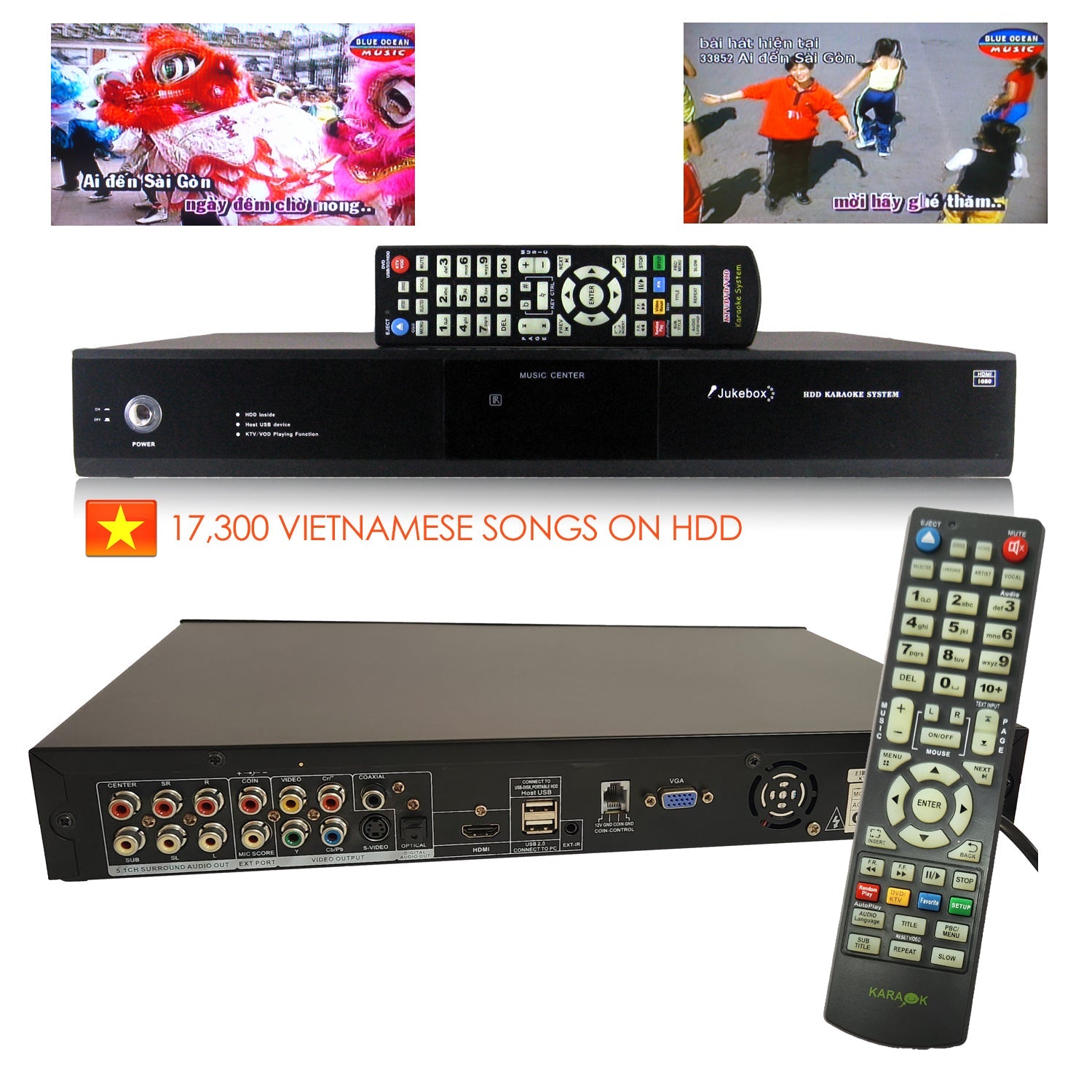 Vietnamese Karaoke Hard Drive System with 17,300 Songs (1TB) - Karaoke Home Entertainment