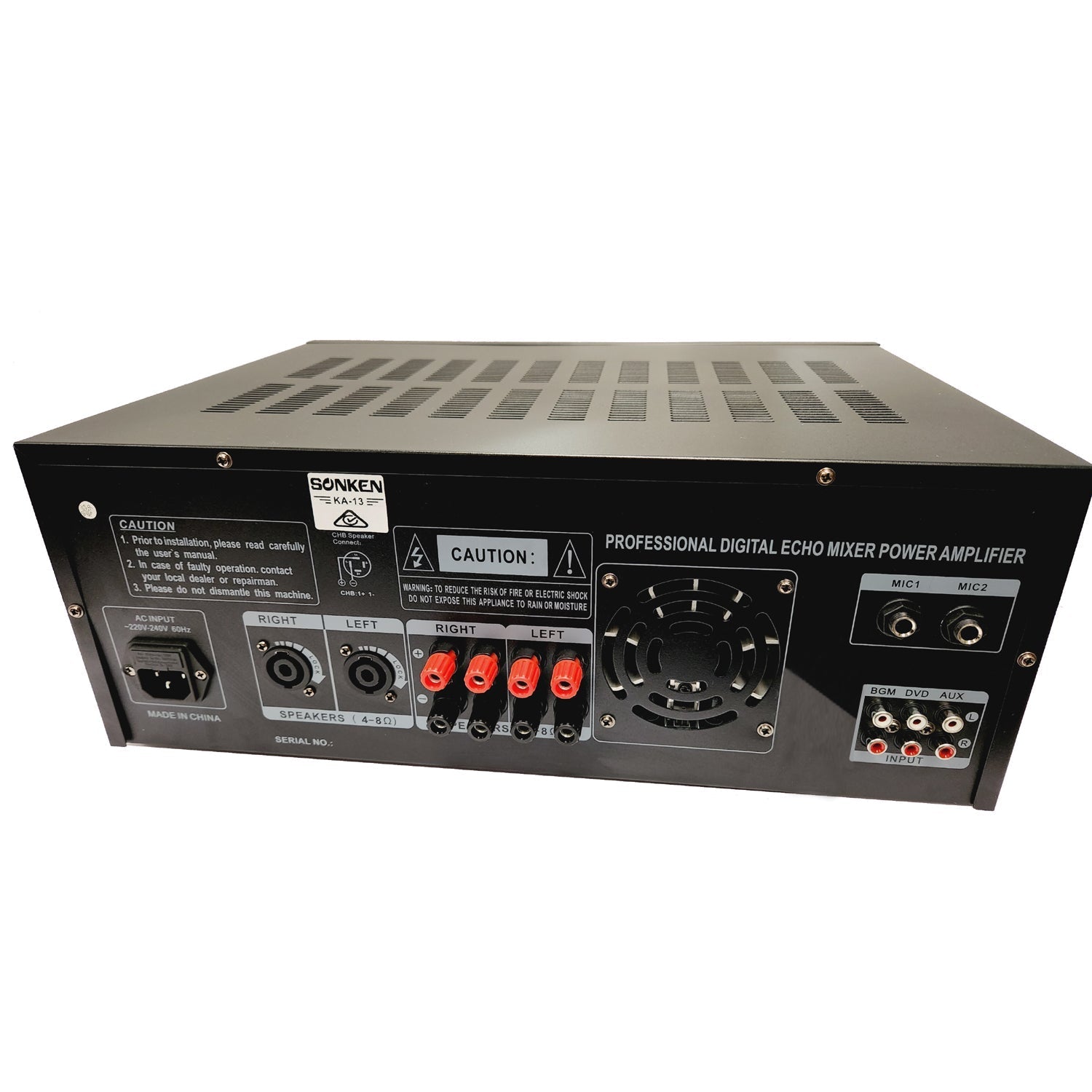 EX DISPLAY: Sonken KA-13 Professional Series Karaoke Mixing Amplifier (500 Watts - RMS) + Bluetooth - Karaoke Home Entertainment