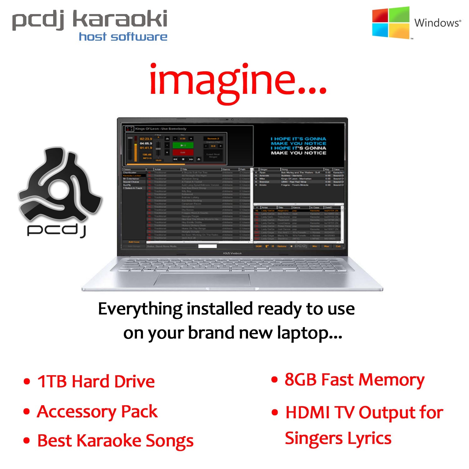 Get PCDJ Karaoki fully Installed on a 17